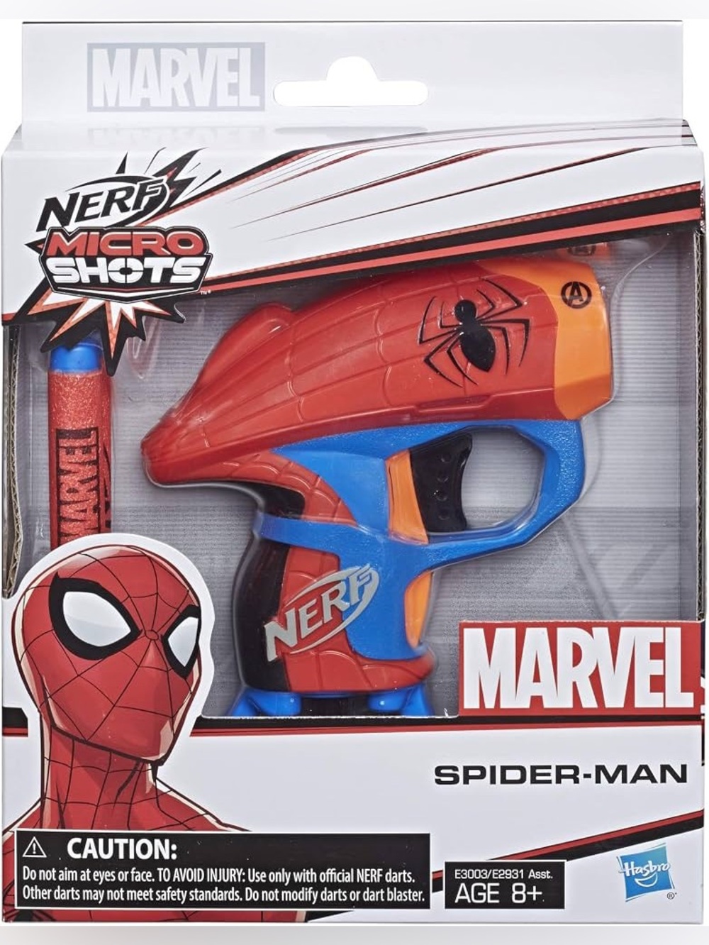 Marvel Spiderman Nerf Micro Shots Dart Gun 8+